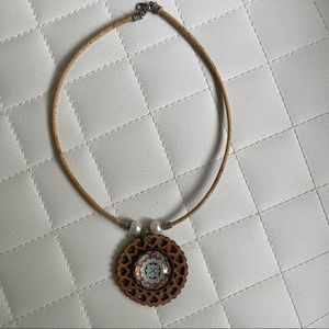 NEW wooden necklace from Italy